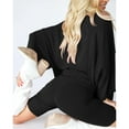 thumbnail image 5 of Tiqkatyck Outfits Sets Clearance, Women 2 Piece Outfit Set Casual Oversized T Shirt Tops Shorts Workout Sports Tracksuit Shorts Sets Women 2 Piece Outfits Black L, 5 of 6