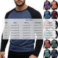 thumbnail image 3 of Aimik Men's Raglan Sleeve Baseball T-Shirt Color Block Long Sleeve Soft Breathable Sporty Casual Tee for All Seasons, 3 of 5