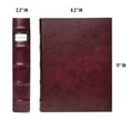 thumbnail image 4 of Bellagio-Italia CD/DVD Storage Binder - Corona Vino - Leather - 144-Disc Capacity - Storage Organizer for DVDs, CDs, Blu Rays, & Video Games - Acid-Free Binder Organizer Sheets - 3 Pack, 4 of 6