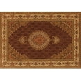 thumbnail image 1 of Ahgly Company Indoor Rectangle Medallion Orange Traditional Area Rugs, 7' x 9', 1 of 1