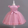 thumbnail image 6 of Akiihool Baby Girl Dresses Girl Dresses for Wedding Lace Dress Layered Pageant Party Dresses(Hot Pink,3-4 Years), 6 of 9