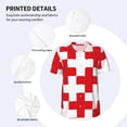 thumbnail image 3 of Hirioo Red Cross 1 for Men's Baseball T-shirt Shirts Short Sleeve Casual Summer Button Stretch T Shirts,Size S-4XL-4X-Large, 3 of 7