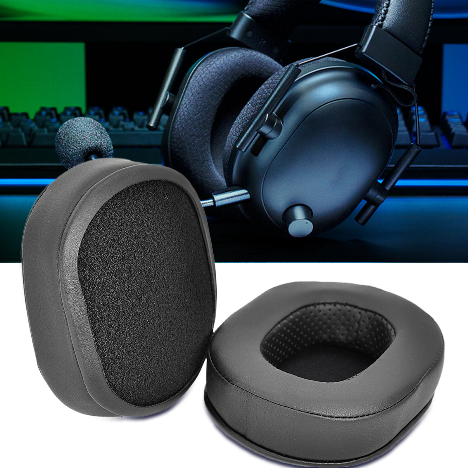 Foam Cushion Ear Pads Microphone For Razer Black Shark Stereo Gaming Headphone
