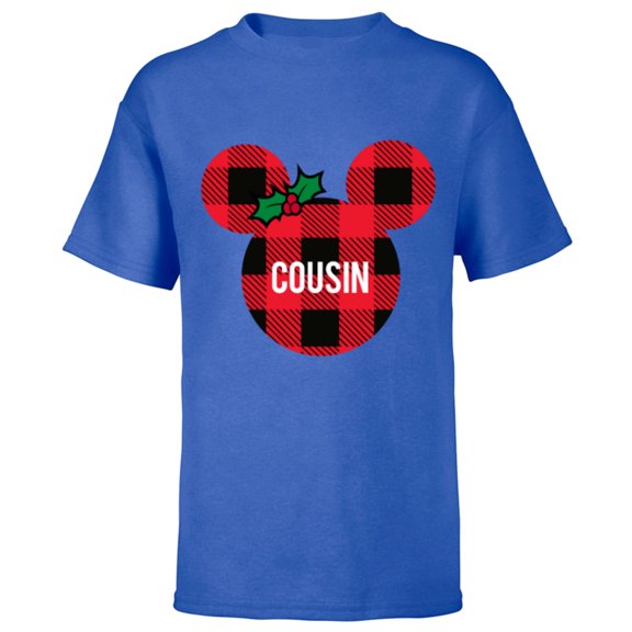 Disney Minnie Mouse COUSIN Holiday Family - Short Sleeve T-Shirt for Kids - Customized-Royal