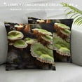 thumbnail image 3 of GOSMITH  Throw Pillow Cover - Rain-Wet Bracket Fungi Mushroom Shelf Fungi Fungi, 3 of 5