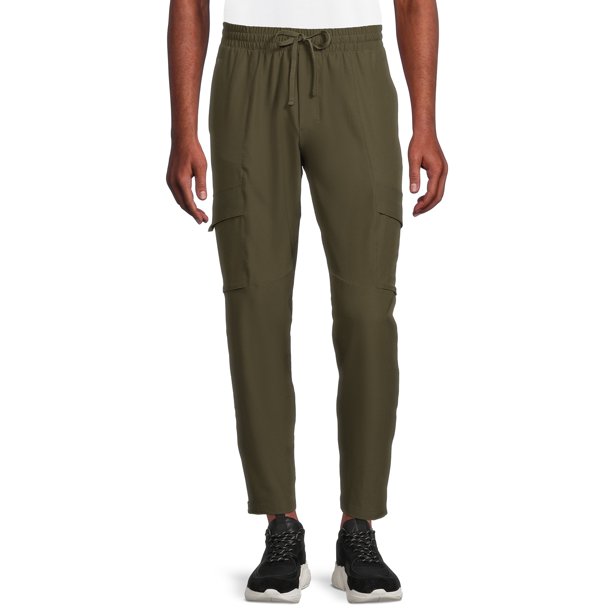 Russell Men's and Big Men's Woven Stretch Cargo Pants, Sizes up to 5XL
