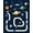 Blue, Pattern 4, variant on Flatwoven High Traffic Area Rug, Cosmic Adventure Roadway Rug For Imaginative Play With Planets & Spaceships, Non Slip, Stain Resistant, Washable Area Rugs for Living Room, Bedroom(Blue, 2X3)