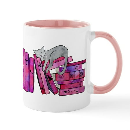 

CafePress - Fangirl Bookshelf Mugs - 11 oz Ceramic Mug - Novelty Coffee Tea Cup