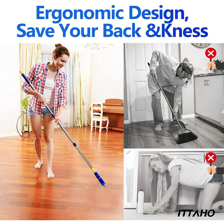 ITTAR Grout Brush & Floor Scrub Brush with Long Handle, Shower Scrubbe –  ittar