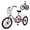 Pink, variant on ABORON 26 inch 7 Speed Adult Folding Tricycles , 3-Wheels Cruiser Bike with Basket, Trikes for Women, Men, Seniors,Adult