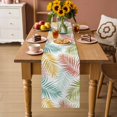 thumbnail image 4 of Table Runners 36 Inches Long Dress Scarves, Watercolor Palm Leaves Farmhouse Kitchen/Dining Table Decor Table Runner, Short Coffee Tablerunners, Summer Tropical Botanical Bohemia 13x36 Inch, 4 of 9