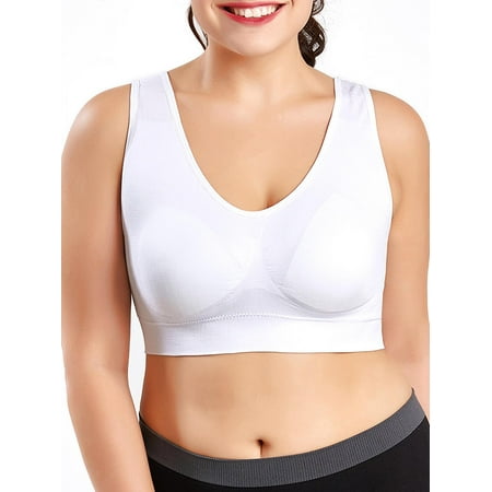 

Yolossia Womens Full Coverage Padded Support Sport Yoga Bra Plus Size S-5XL