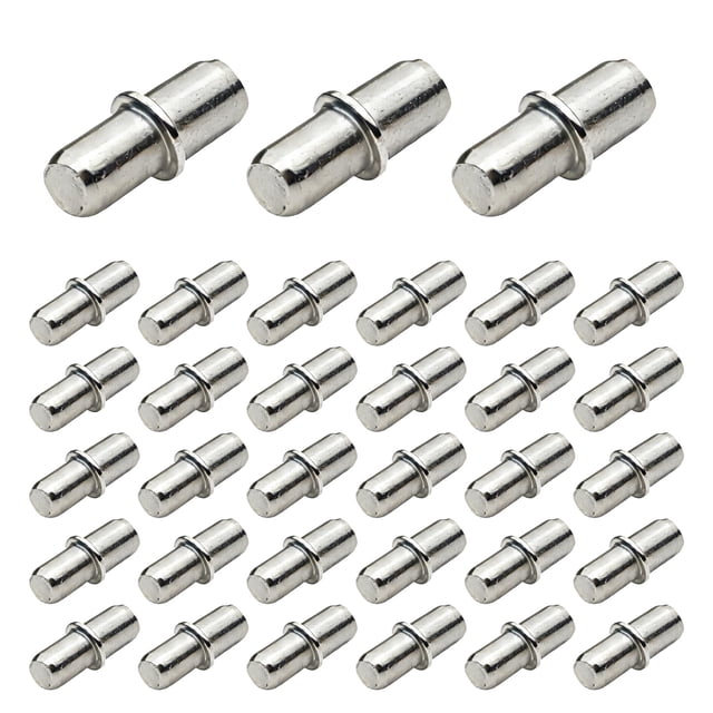 Soportes para estantes RiseQuintador de metal de 5 mm, 50 piezas