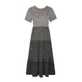 thumbnail image 4 of Mefallenssiah Robe Imprimée à Manches Courtes et Col Rond pour Femmes, 4 of 5