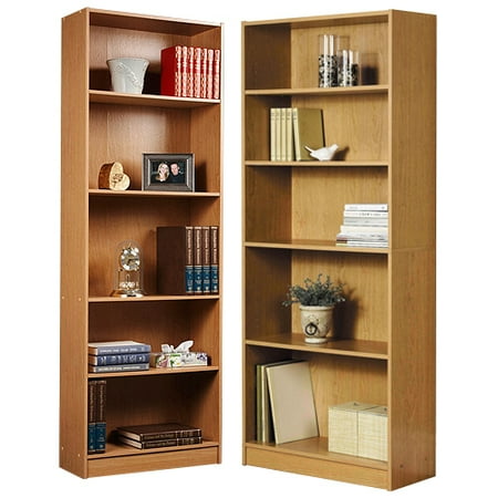 26 Wide Bookcase Bookcase Set, Orion 5-Shelf Standard Bookcase - Orion Wide 5-Shelf Standard Bookcase, Multiple Finishes ()