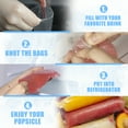 thumbnail image 2 of Betus 100Pcs Ice Pop Bags - 4x12 Inch Clear Disposable Freeze Pop Sleeves with Funnel, Plastic Ice Candy Tubes for DIY, Homemade Frozen Treats, Juice, Yogurt, Icy Sticks, Summer Party Supplies, 2 of 6