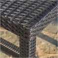 thumbnail image 5 of Outdoor Dining Table in Grey, Rattan-Style Resin Wicker with Sturdy Iron Base, 5 of 10