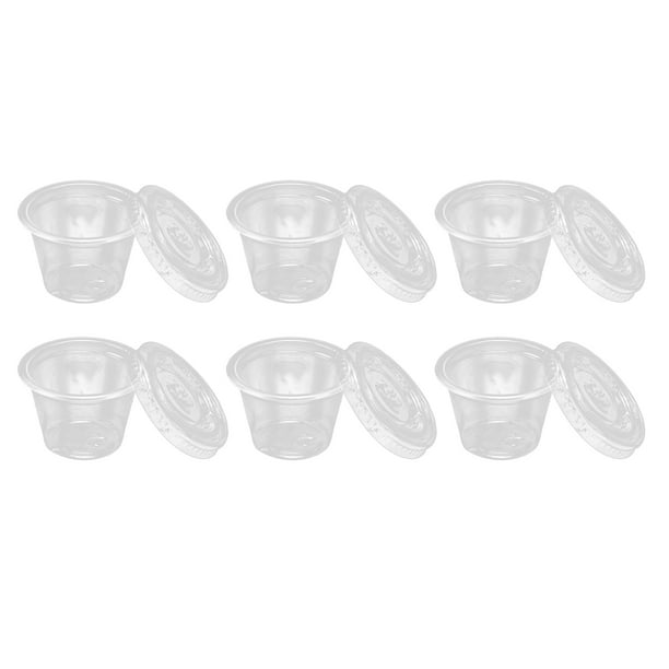 Vasos desechables para salsa con tapa sale