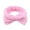 Pink, variant on Bowknot Headband Solid Color Ladies Wide Face Wash Headband Plush Headband, Pink