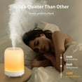 thumbnail image 6 of Essential Oil Diffuser for Bedroom, Quiet Humidifiers for Home, Ultrasonic 250ML Small Aromatherapy Diffuser, 7 LED Color Safety Auto-Off Timer, for Baby Bedroom, Hotel, Plant, Wood Pattern, 6 of 14