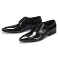 thumbnail image 3 of Santimon Black Dress Shoes for Men Classic Lace-up Derby Shoes Comfortable Pointed Toe Formal Shoes for Wedding Party US 10, 3 of 8