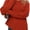Red, variant on Czanzd Women's Cable Knit Asymmetrical Hem Sweater Crewneck Pullover Top-Apricot,L