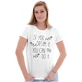 thumbnail image 3 of Dream it Do it Encourage Motivation Womens Fitted Plus Size Graphic Tee Brisco Brands 2X, 3 of 5
