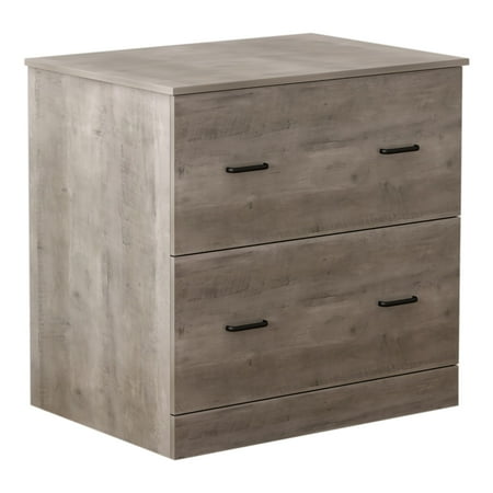UPC: 0735854724023 | Realspace® Peakwood 22 D Lateral 2-Drawer File Cabinet  Smoky Brown