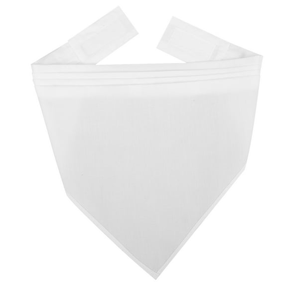 ELAYARD White Cotton Triangle Headband with Adjustable Fit for Cooking and Dining