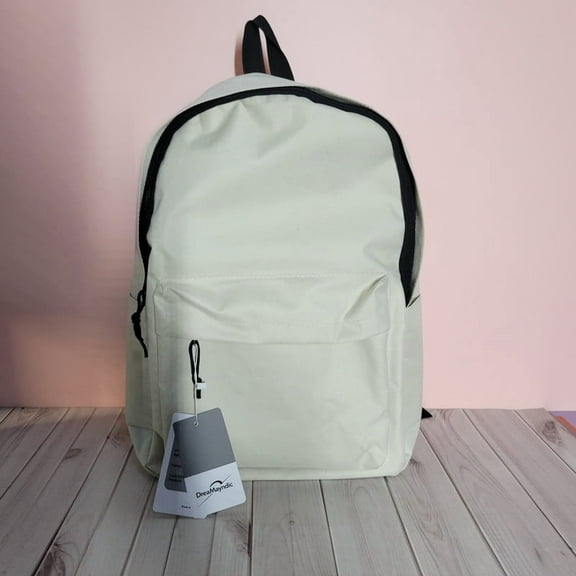 DreaMayndic Backpacks Premium White Backpack – Lightweight,‑Resistant, Multi‑Compartment Travel & Daily Carry Bag