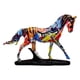 thumbnail image 1 of caballo estatua resina caballo estatuil decoración estantería estantería Graffiti caballo escultura ornamento oficina escritorio decoración Colco Escultura de estatuilla de caballo, 1 of 6
