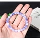 thumbnail image 2 of Pulsera con cuentas de calcedonia azul natural de 8 mm para hombre y mujer, 2 of 2