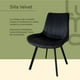 thumbnail image 3 of Comedor 4 Silla Velvet Mesa Cristal Minimal Estructura Acero negro, 3 of 8