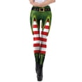 thumbnail image 1 of Zhanying Leggings de Noël pour Femmes Rouges Élégants Évacuant l'Humidité Leggings Squelette pour Femmes Verts G, 1 of 6