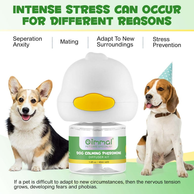 Oimmal Dog Calming Diffuser Kit Pheromone Calming Reduce Anxiety Tension 2 Refills 60 Days Supply Walmart