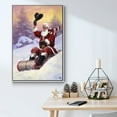 thumbnail image 5 of Here Comes Santa - Framed Gallery Wrapped Holiday Canvas - 17 x 25 - White Frame, 5 of 8