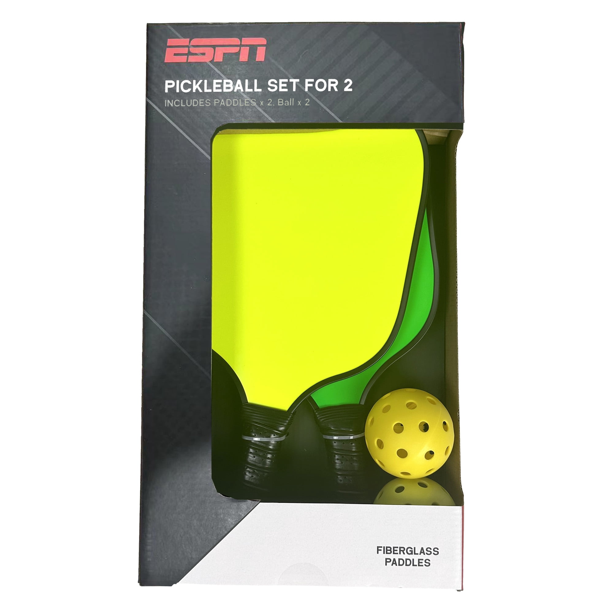 Neon Pickleball Set (2 neon paddles, 2 balls)