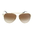 thumbnail image 2 of Michael Kors 59 mm Salina Aviator Metal Sunglasses MK1066B Light Gold/Smoke Gradient One Size, 2 of 5
