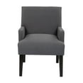 thumbnail image 3 of OSP Home Furnishings Main Street Guest Chair in Woven Charcoal Fabric, 3 of 6