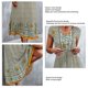 thumbnail image 5 of Vestido largo con cuello en V NikouMX Vestido floral para mujer S M L XL XXL, 5 of 6