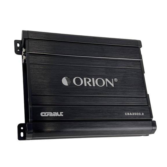 Orion Cobalt Series CBA2500.2 Amplificador de alta eficiencia de 2 canales Clase A/B para audio estéreo de coche - 2500 W de alto rendimiento, 2/4 ohmios estable, paso bajo/alto ajustable, refuerzo de