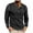 Black, variant on Inleife Mens Loose Fit Shirts Men's Fashion Solid Color Long Sleeve Casual V-Neck Button T-Shirts Tops
