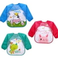 thumbnail image 1 of Mono de EVA de 3 piezas, babero impermeable de manga larga para bebés y niños pequeños, 1 of 5