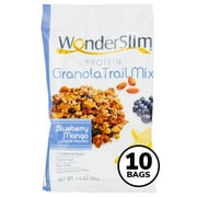 WonderSlim High Protein Granola Trail Mix, Blueberry Mango (10ct)