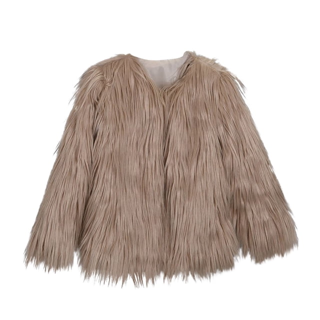 LSLJS Manteau Court à Col en V pour Femmes, Manches Longues, Polyvalent, Haut Premium