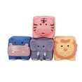 thumbnail image 3 of Soft Blocks Toys, Lovely Cute Animal Shape 4pcs Bright Color Soft Stacking Building Blocks  for Home, 3 of 7