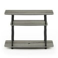 thumbnail image 4 of Furinno Turn-N-Tube No Tools 3-Tier TV Stands with Classic Tubes, French Oak Grey/Black, 4 of 8
