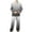 Gray, variant on 2 Piece Outfits for Men,Pajamas for Men Gradient Print Long Sleeve Lapel Cardigan Top with Pocket and Long Pants Home Loungewear Set