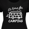 thumbnail image 4 of Inktastic It's Time for Camping with Camper Women's Plus Size T-Shirt, 4 of 5
