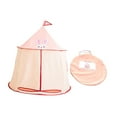 thumbnail image 2 of Tienda de juegos para niños, juguete, tienda de juegos para niños, tipi plegable portátil, con castillo para barbacoas, guardería, rosa, 2 of 8